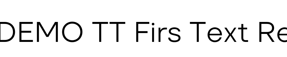 FSP DEMO TT Firs Text Regular