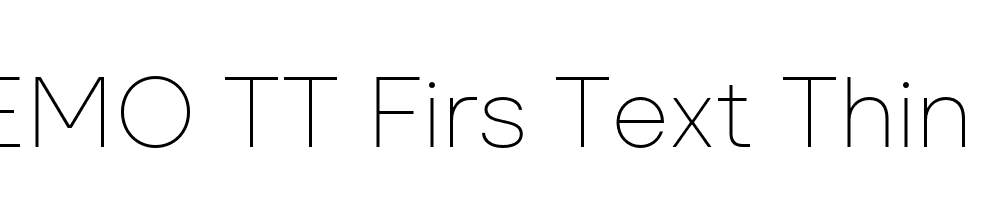 FSP DEMO TT Firs Text Thin Regular