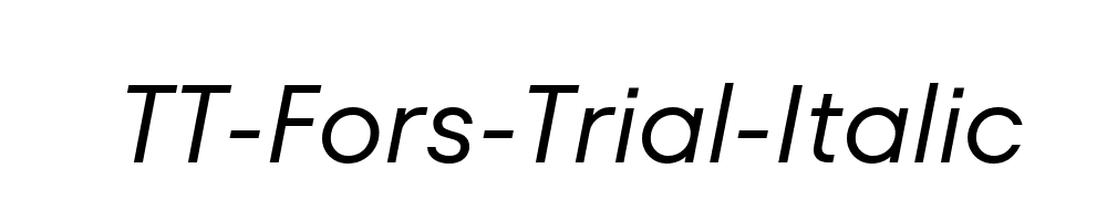 TT-Fors-Trial-Italic