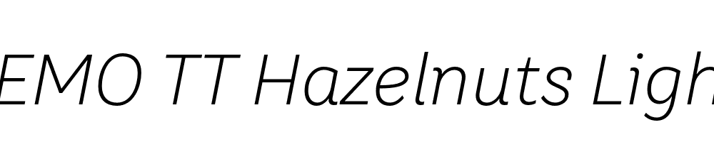 FSP DEMO TT Hazelnuts Light Italic