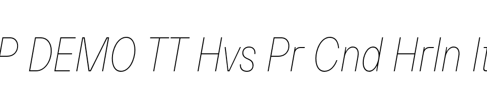 FSP DEMO TT Hvs Pr Cnd Hrln Italic