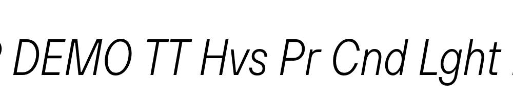 FSP DEMO TT Hvs Pr Cnd Lght Italic