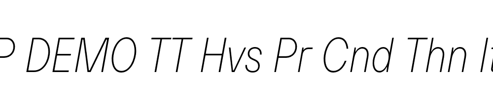 FSP DEMO TT Hvs Pr Cnd Thn Italic