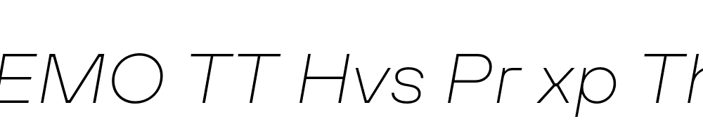 FSP DEMO TT Hvs Pr xp Thn Italic