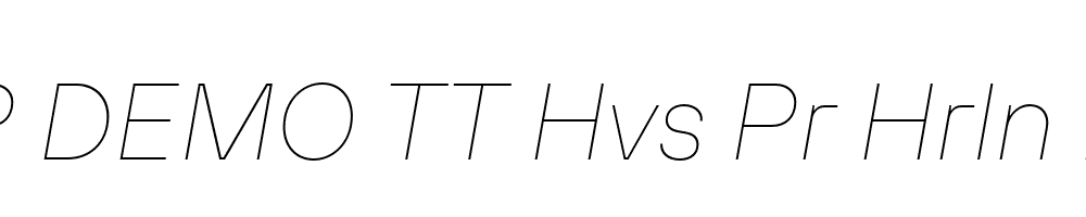 FSP DEMO TT Hvs Pr Hrln Italic