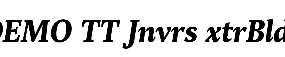 FSP DEMO TT Jnvrs xtrBld Italic