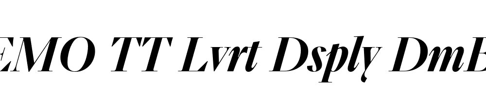 FSP DEMO TT Lvrt Dsply DmBld Italic