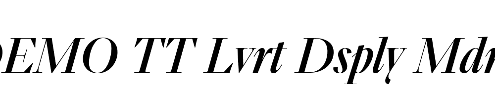 FSP DEMO TT Lvrt Dsply Mdm Italic