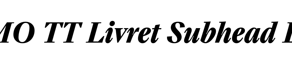 FSP DEMO TT Livret Subhead Bold Italic