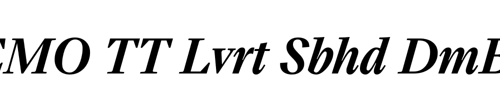 FSP DEMO TT Lvrt Sbhd DmBld Italic