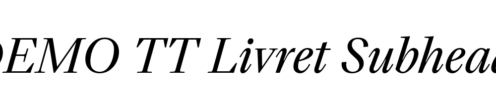 FSP DEMO TT Livret Subhead Italic