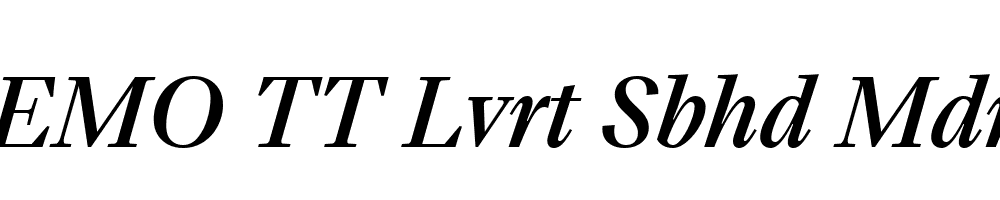 FSP DEMO TT Lvrt Sbhd Mdm Italic