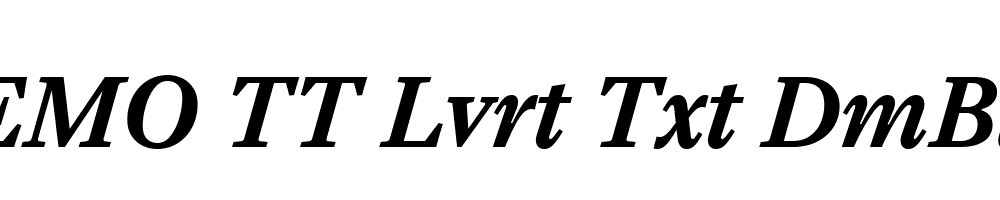 FSP DEMO TT Lvrt Txt DmBld Italic