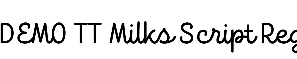 FSP DEMO TT Milks Script Regular