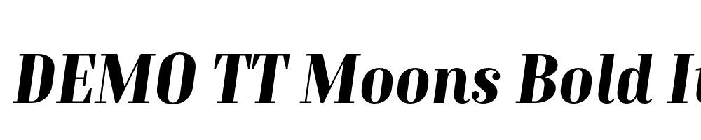 FSP DEMO TT Moons Bold Italic