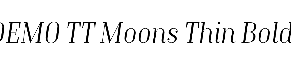 FSP DEMO TT Moons Thin Bold Italic