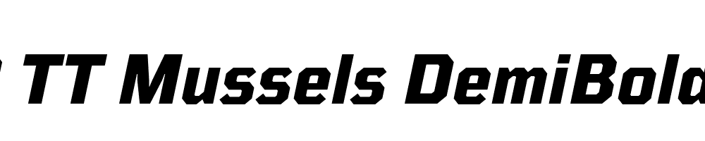 FSP DEMO TT Mussels DemiBold Bold Italic