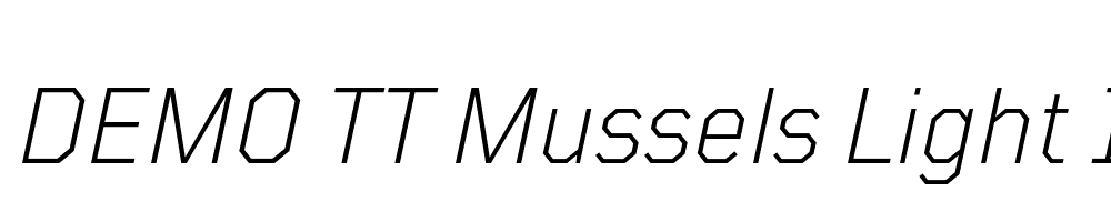 FSP DEMO TT Mussels Light Italic