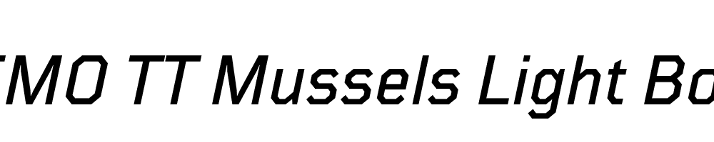 FSP DEMO TT Mussels Light Bold Italic