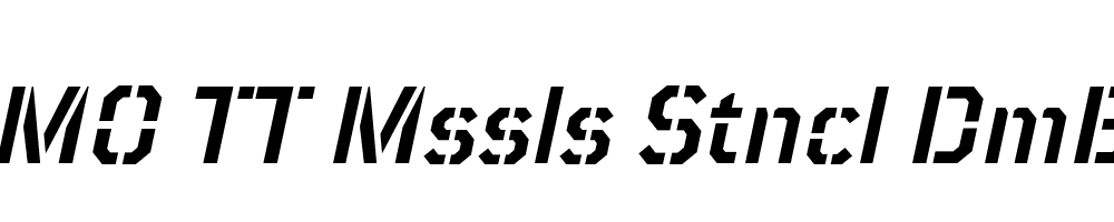 FSP DEMO TT Mssls Stncl DmBld Italic