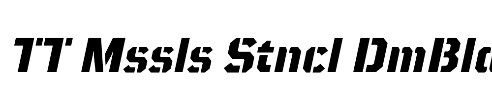 FSP DEMO TT Mssls Stncl DmBld Bold Italic