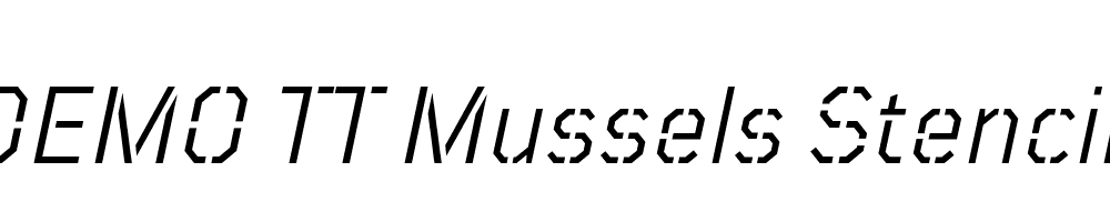 FSP DEMO TT Mussels Stencil Italic