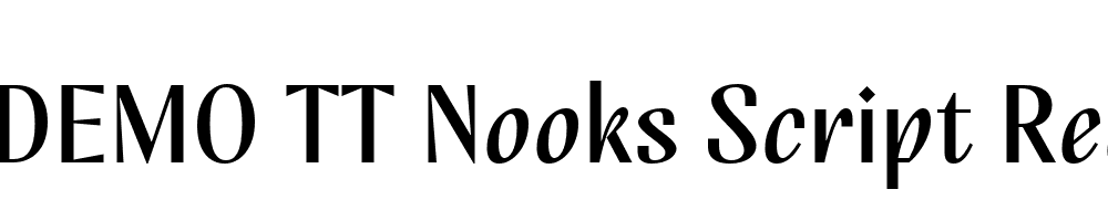 FSP DEMO TT Nooks Script Regular