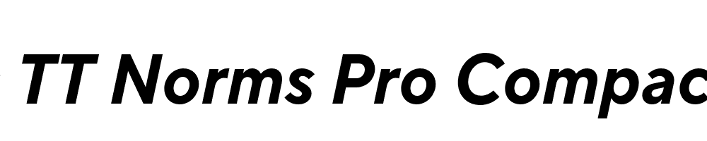 FSP DEMO TT Norms Pro Compact Bold Italic