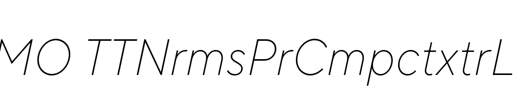 FSP DEMO TTNrmsPrCmpctxtrLght Italic