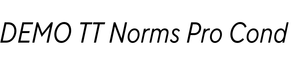 FSP DEMO TT Norms Pro Cond Italic