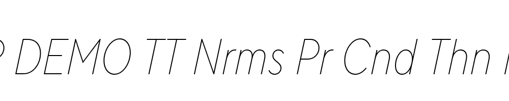 FSP DEMO TT Nrms Pr Cnd Thn Italic