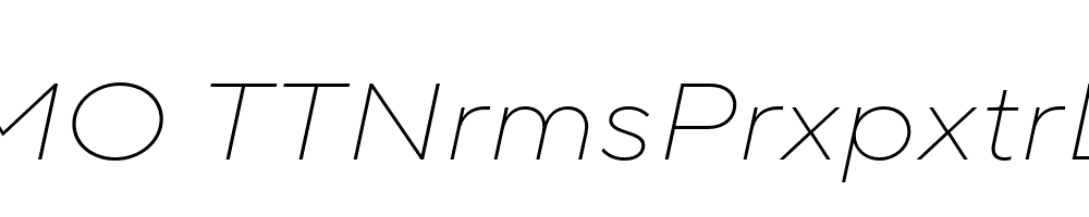 FSP DEMO TTNrmsPrxpxtrLght Italic