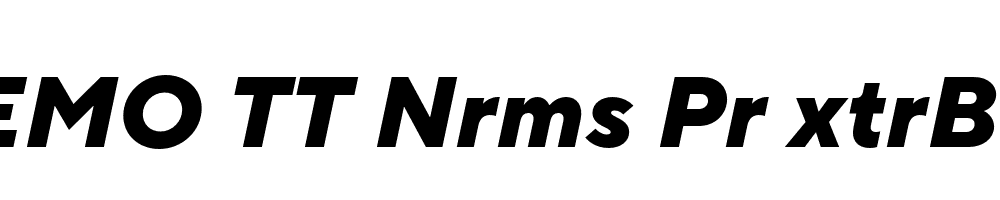 FSP DEMO TT Nrms Pr xtrBld Italic