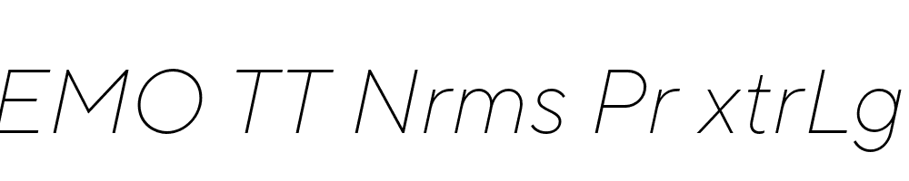 FSP DEMO TT Nrms Pr xtrLght Italic