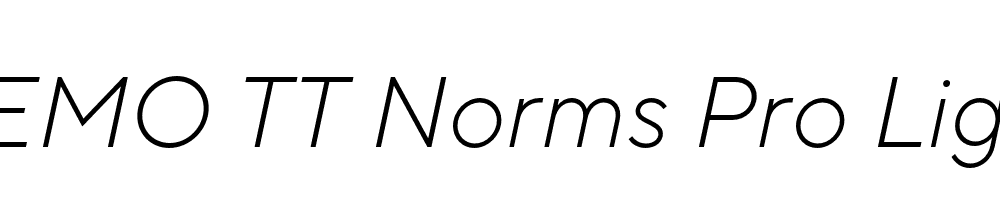 FSP DEMO TT Norms Pro Light Italic