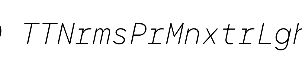 FSP DEMO TTNrmsPrMnxtrLght Italic