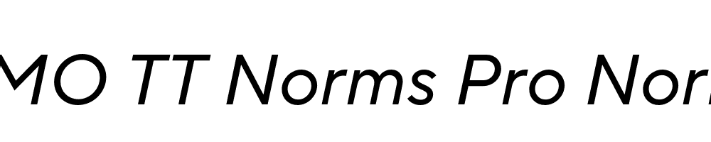 FSP DEMO TT Norms Pro Normal Italic