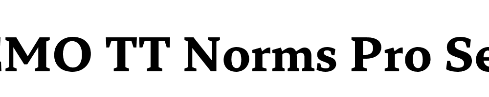 FSP DEMO TT Norms Pro Serif Bold