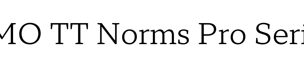 FSP DEMO TT Norms Pro Serif Regular