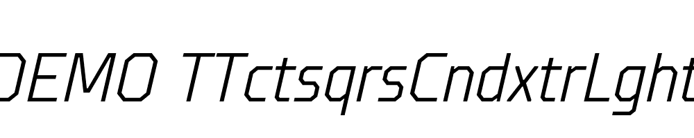 FSP DEMO TTctsqrsCndxtrLght Italic