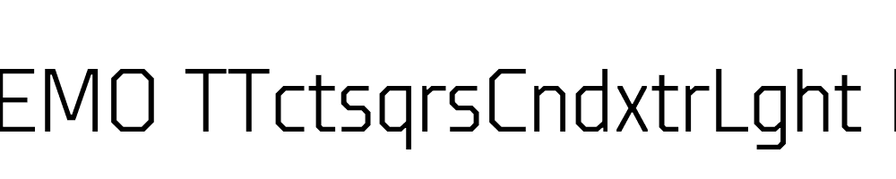 FSP DEMO TTctsqrsCndxtrLght Regular