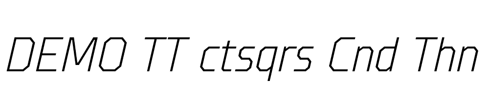 FSP DEMO TT ctsqrs Cnd Thn Italic