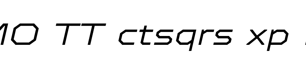 FSP DEMO TT ctsqrs xp Lght Italic