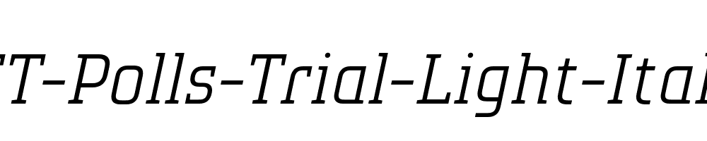 TT-Polls-Trial-Light-Italic