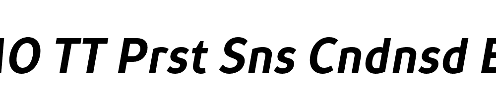 FSP DEMO TT Prst Sns Cndnsd Bold Italic