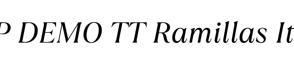 FSP DEMO TT Ramillas Italic