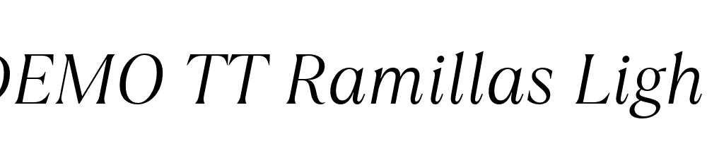 FSP DEMO TT Ramillas Light Italic