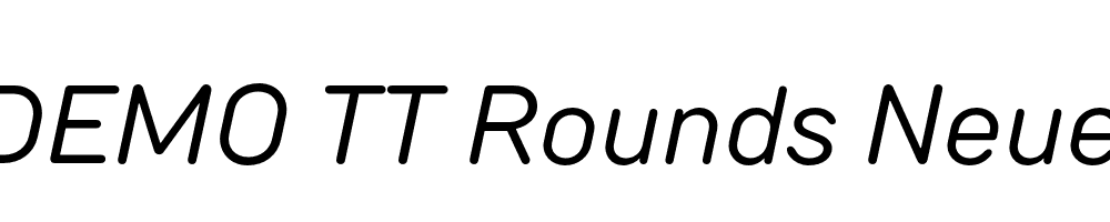 FSP DEMO TT Rounds Neue Italic