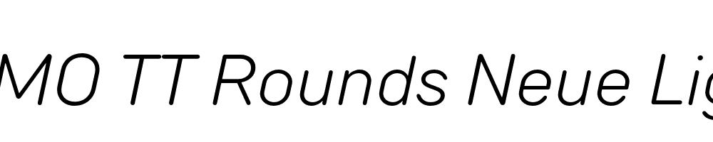 FSP DEMO TT Rounds Neue Light Italic