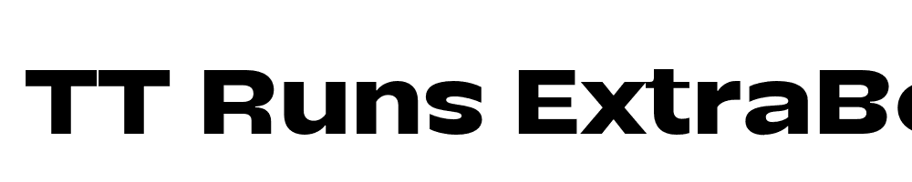 FSP DEMO TT Runs ExtraBold Regular